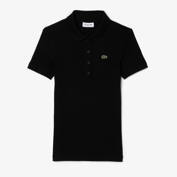 Lacoste Tops - Lacoste Slim Fit Ribbed Cotton Polo